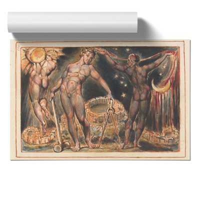Jerusalem Plate by William Blake - No Frame Print