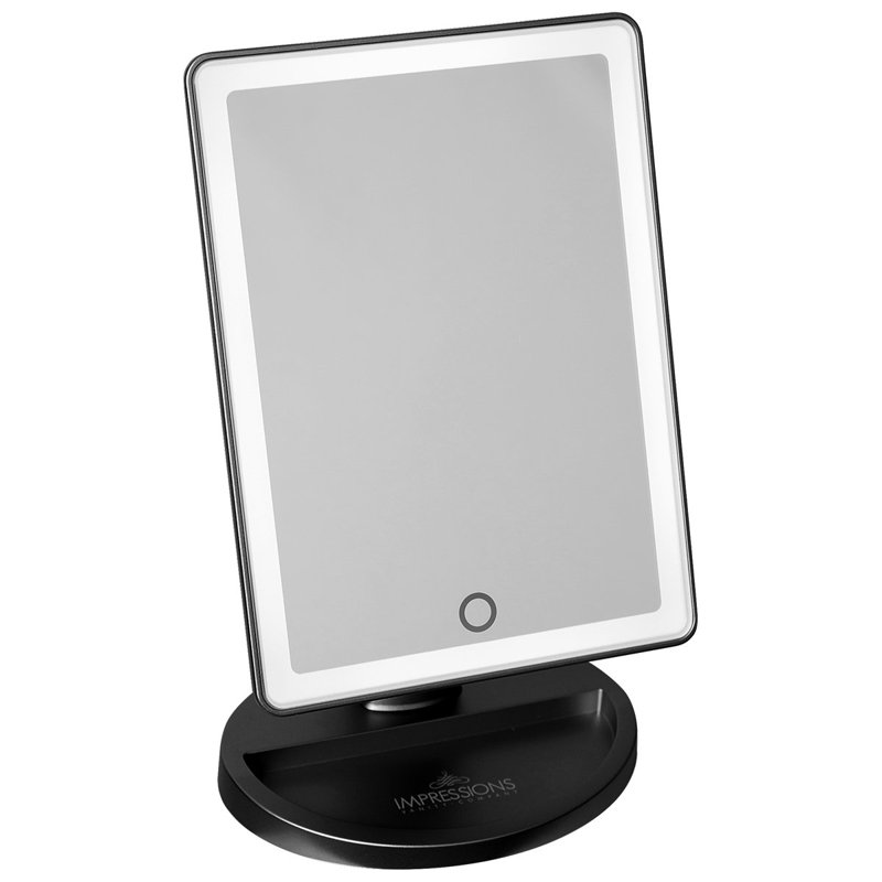 Miroir de maquillage tactile Touch Infinity, Noir