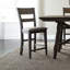 Ensemble de 6 tables à rallonge en bois massif avec chaises rembourrées Reber-1511163880