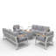 8 - Person Patio Conversation Set with Cushions-1994100750