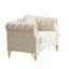 Luxueux canapé Chesterfield en velours avec boutons capitonnés, clous en cuivre et pieds en métal, avec une boucle pour suspendre des ornements-1769779201