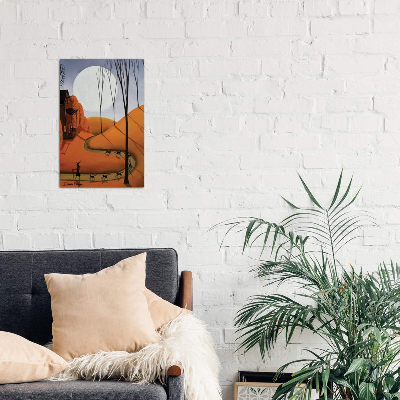 Cat Walk - Wrapped Canvas Painting, 66.04 cm H x 45.72 cm W x 3.175 cm D
