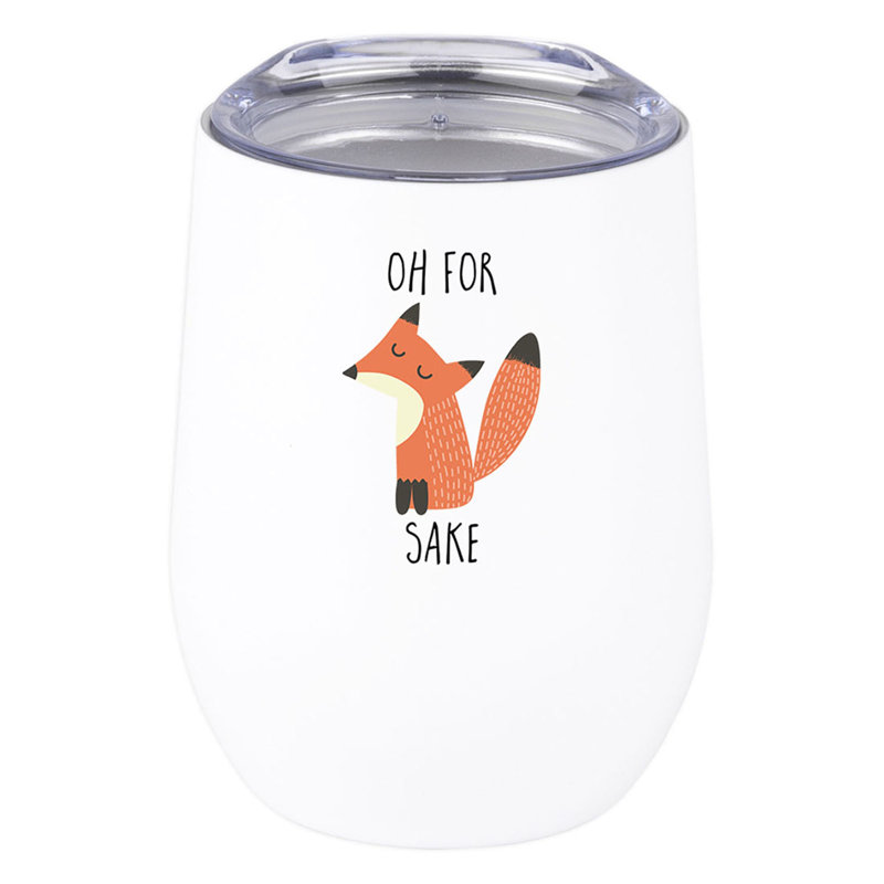 Drôle 12 oz. Gobelet à vin en acier inoxydable isolé sous vide