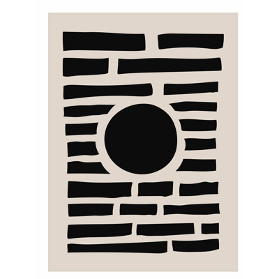 Abstrait abstrait II, reproduction d'art moderne sans cadre Mid-Century