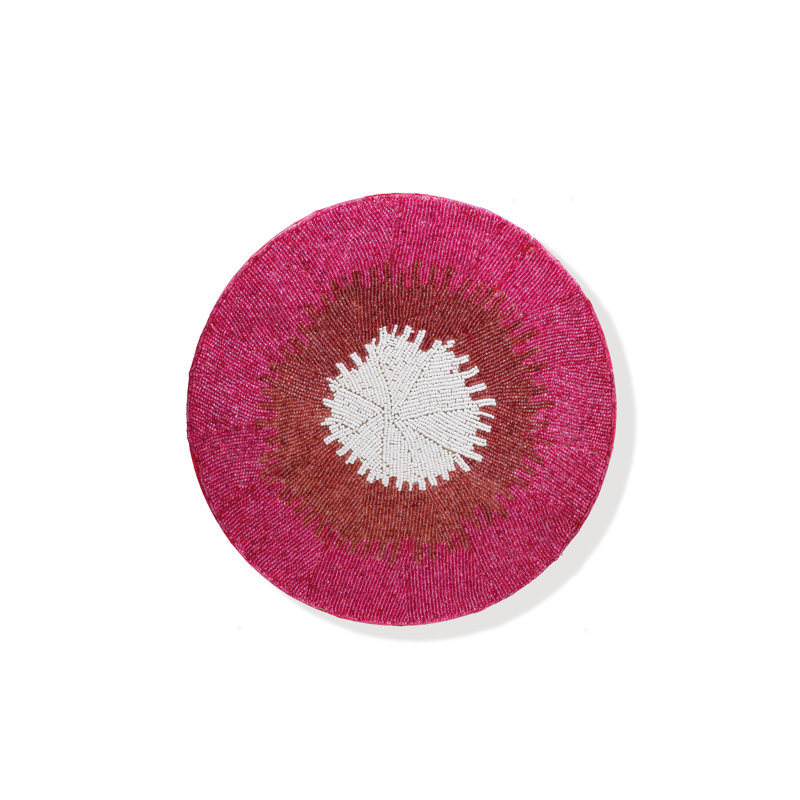 Le chargeur perlé «Fuchsia Solar»
