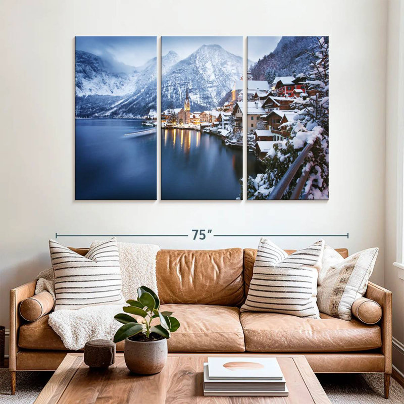 Sebbie Wintry Hallstatt, 42" H x 65" W