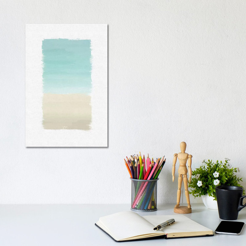 Turquoise Abstract by Orara Studio - Wrapped Canvas Print, 20.32 cm H x 30.48 cm W