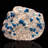 Cavansite on Stilbite from India