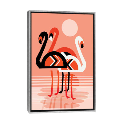 Flamant rose - reproduction d'art