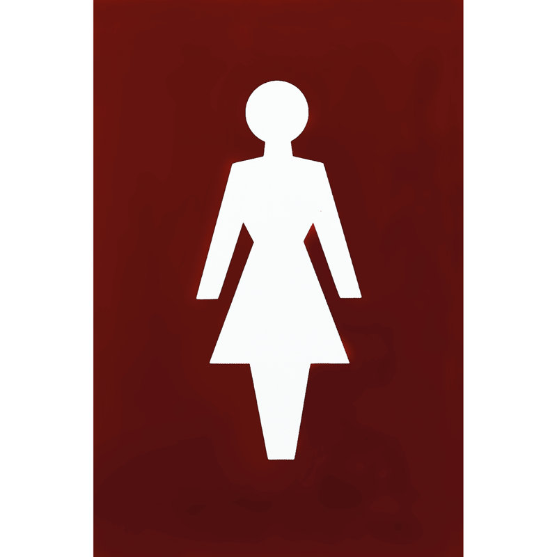 Amaryia Female Sign 100Mm X 150Mm, Wine Red