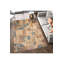 Tapis décoratif moderne à motif tissé patchwork-119075366