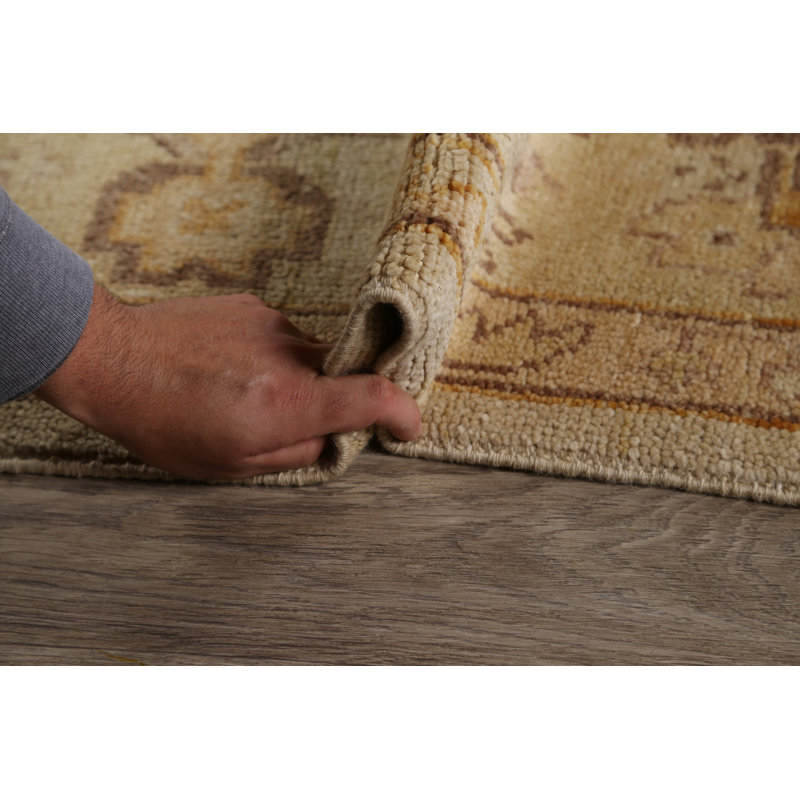 Tapis unique en laine noué à la main 9 pi x 12 pi 3 po New Age