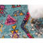 Bleu géométrique Tapis décoratif Sierra-40277126