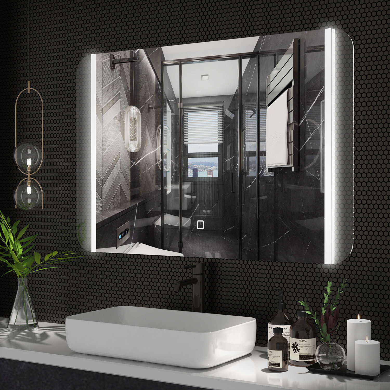 Latitude Run® Irvi Frameless Lighted Bathroom Mirror Wayfair