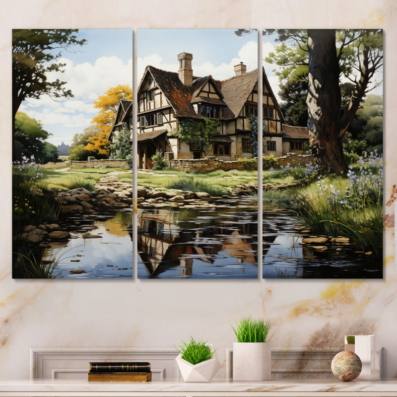 Ensemble de décorations murales Angleterre Cotswold Charmengland Landscape II - Angleterre