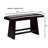 Modern Contemporary Style 1Pc Counter Height Bench Leather Padded Seat Black Finish