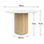 Arlo 120cm Round White Marble Dining Table-770760070