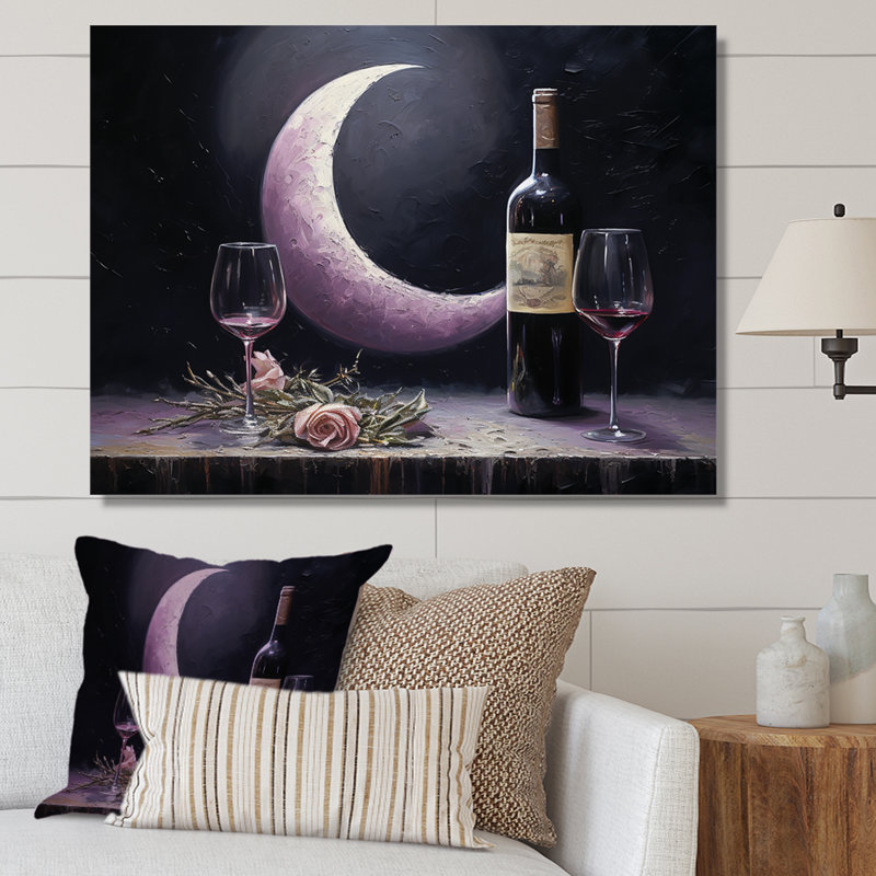 Sommeliers solitude sur toile, H 12 po x l 20 po x P 1 po, Toile tendue