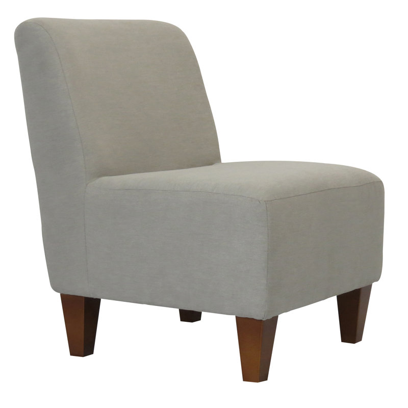 Wadhurst Upholstered Slipper Chair, Toulan Taupe Twill, Brown