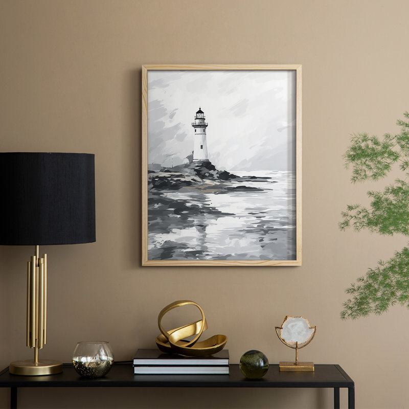 NAUTICAL Series Dxxvi, reproduction encadrée - bois massif, Naturel, H 11 po x l 9 po