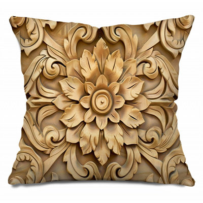 Trendy Floral Plush   Reversible Throw Pillow