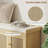 Shoe Storage Bench With Woven Rattan Doors, Shoe Bench-1591918759