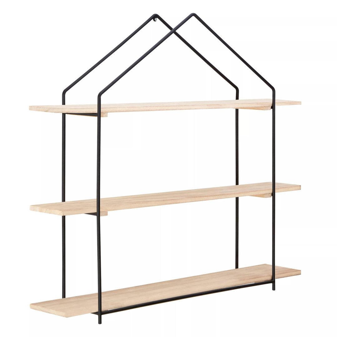 Bilst 3 Piece Solid Wood Accent Shelf