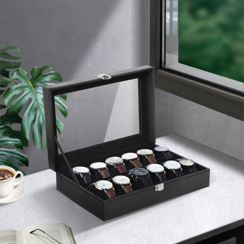 Watch Box +,  3.1'' H X 11.9'' W X 8'' D