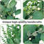 Couronne d'eucalyptus - Vert - Couronne de printemps / été toutes saisons avec feuilles et baies 22 po pour décor intérieur / extérieur