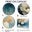Grandes pivoines blanches et bleues - pivoines, art mural-836495808-1064454111