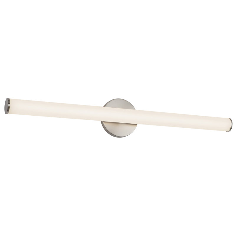 Tectra 30-in Black dimmable LED Wall Sconce, Nickel