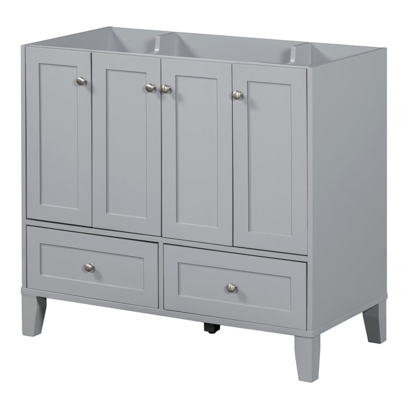 Meuble-lavabo 36 po sans comptoir, Gris