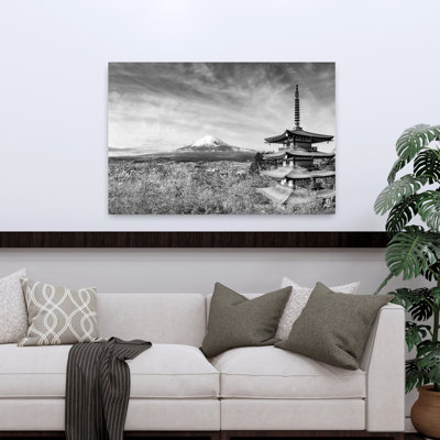 Dashiell Contemporary Art Abstract Contemporary Cherry Tree Flower Landscape Wall Art - Wrapped Canvas Print