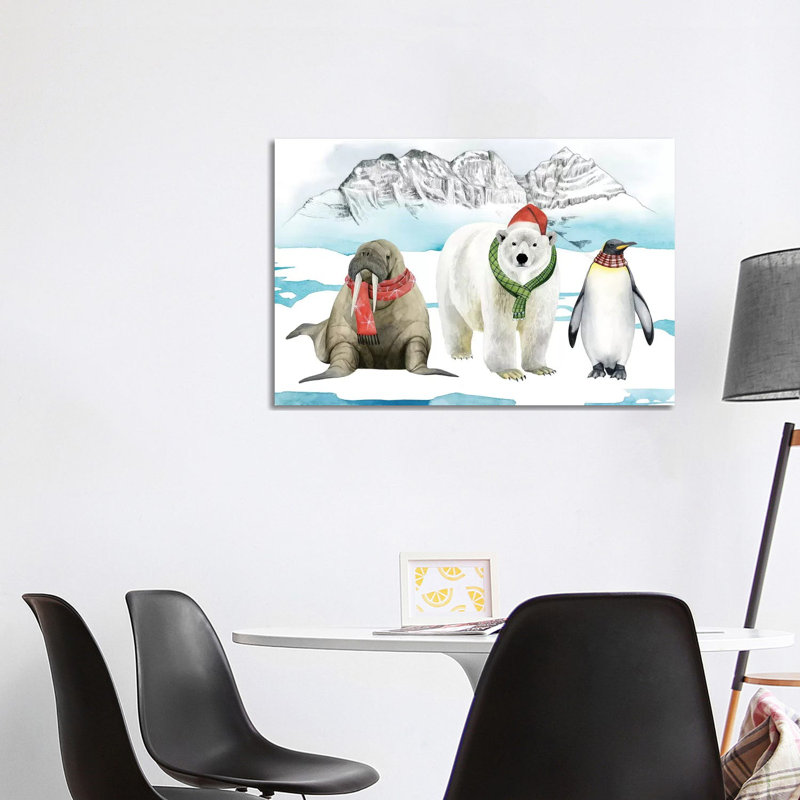 Arctic Animal Collection A by Grace Popp - No Frame Print on Canvas