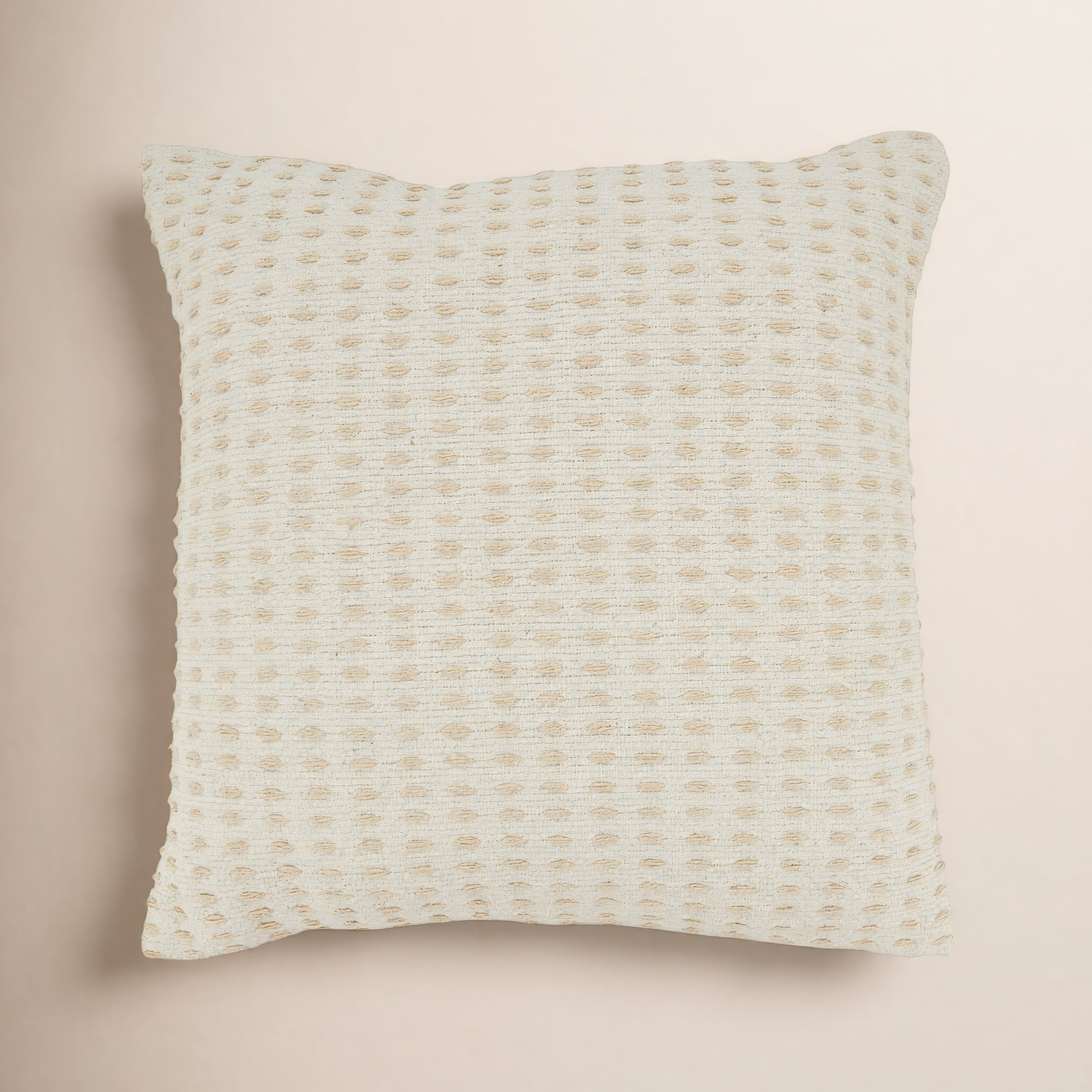 Elya Cotton Throw Pillow, Down Blend, Natural