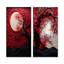 Red Moon Ruby Radiance - ensemble d'art mural sur toile lune-102584203-102584204