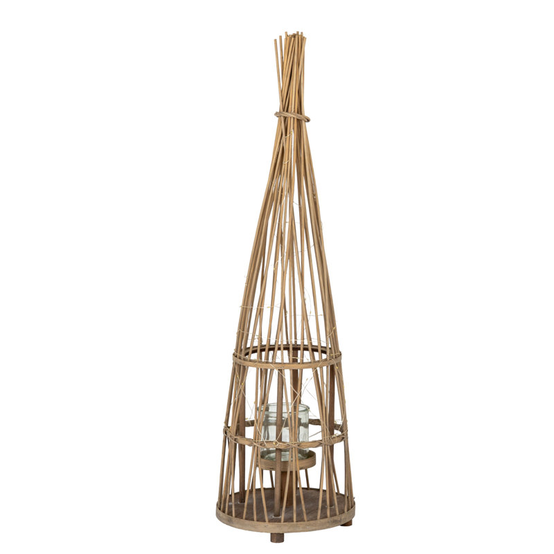 Andrian Wicker Candle Accessories, 90cm H x 25cm W x 25cm D