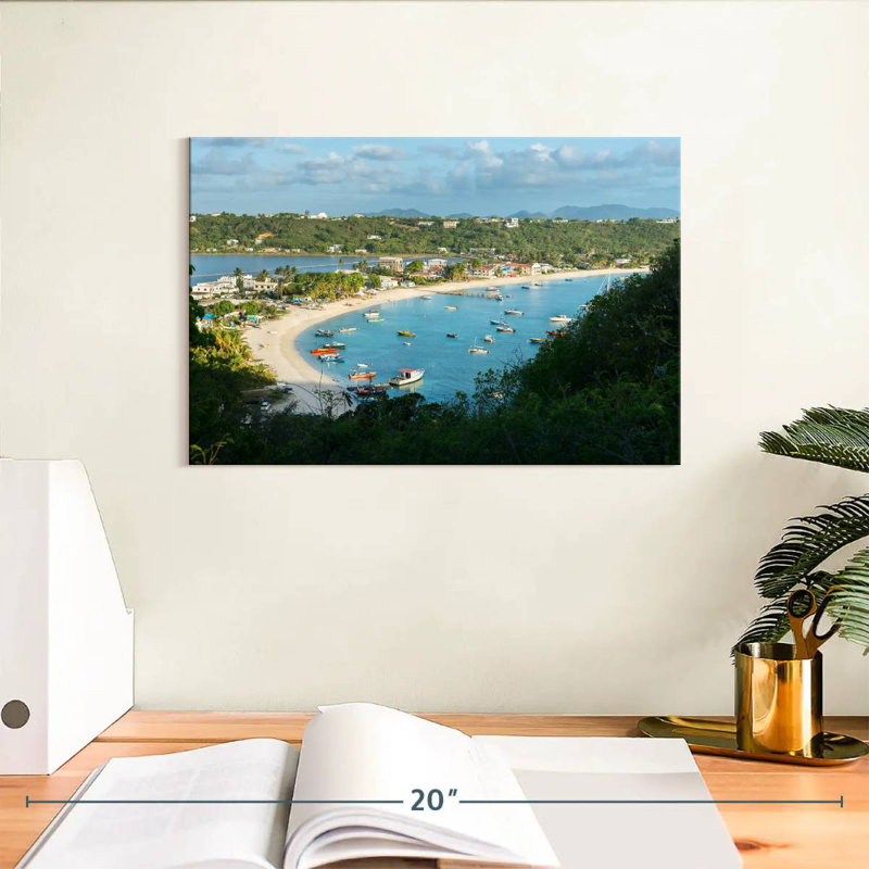Busy Anguilla Bay, H 8 po x l 12 po
