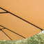 Parasol de patio double avec évent - Rectangle taupe