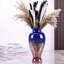 Vase en verre bleu