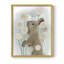 Rabbit In Dandylions Framed Print - Solid Wood-414114361