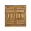 Table d'appoint d'extérieur en bois naturel - Minimise l'utilisation de l'espace, l 20 po x P 20 po, H 15,58 po, idéale pour les petits espaces, 20 po x 20 po x 15,58 po