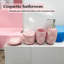Ensemble d'accessoires de salle de bain en céramique 4 pièces - Distributeur de savon