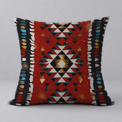Abstract Reversible Throw Pillow