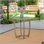 Charming Rustic Circular Wood Table For Outdoor Enjoyment And Decoration