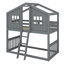 House Bunk Bed With Ladder, Wood Bed-1800114565