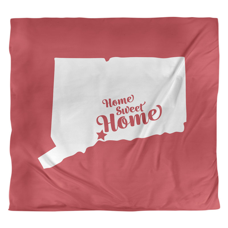 Housse de couette home new refuge, Housse de couette pour très grand lit, Rouge, Microfibre