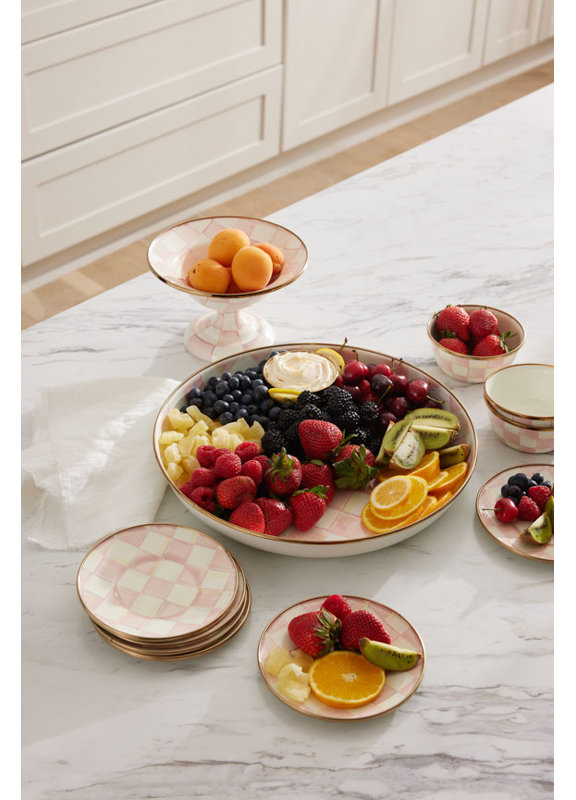 Rosy Check Appetizer Plates Set Of 4