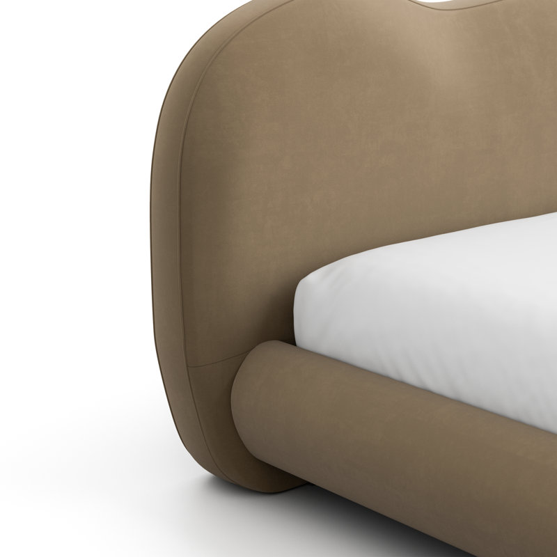 Lit plateforme Mirel, Grand, Brun