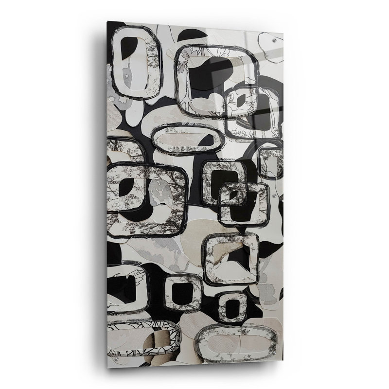 Art mural en verre «Kitzbuhl» par Coco Good, H 48 po x l 24 po